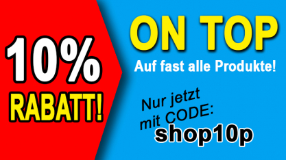 Rabatt-Aktion -10% zu den Shopping-Days