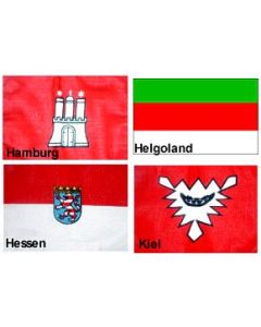 Bundeslandflag. DE 30x45 Hamburg