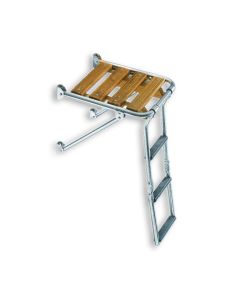 Hecksteg, Badeplattform mit Leiter 3 Spr., BxT=45x39cm