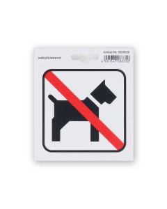 Symbol-Aufkleber Hunde verboten