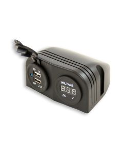 Aufbaumodul 2 teilig, mit USB-Steckdosen & Voltmeter