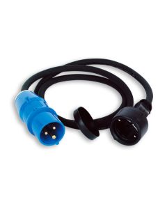 Adapterleitung CEE-Stecker / Schuko-Kupplung