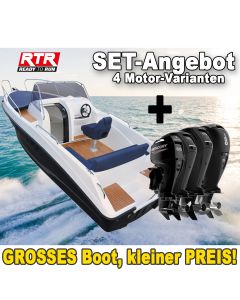 SET ALEX 570 SUNDECK + Motor Mercury (4 Varianten) + Montage