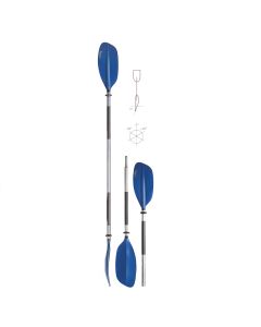 Kajakpaddel, zerlegbar, 225 cm, 2-teilig