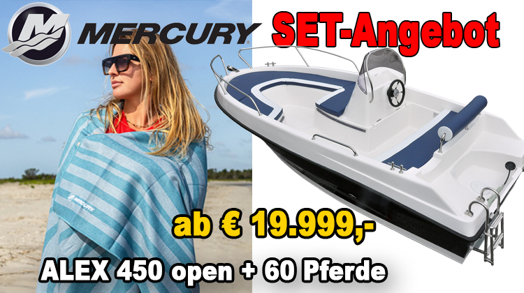 Set-Angebote mit MERCURY-Motoren - prompt verfügbar...