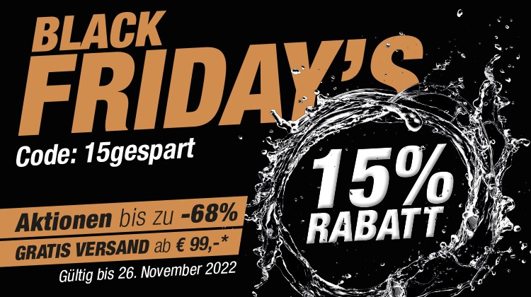 Black Friday Woche - Rabatt-Aktionen und mehr!